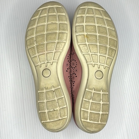 Hotter Precious Pink Leather Slip On Flats (9) - Picture 9 of 9